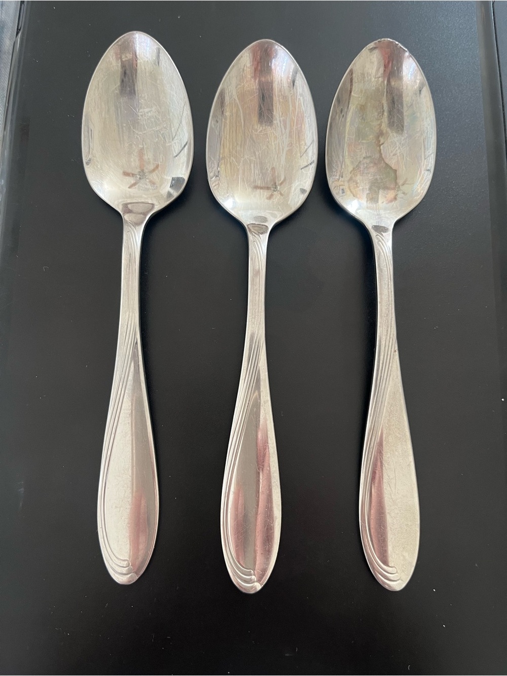 Oneida CAMBER CRESTA Windswept Scroll Stainless Flatware - Teaspoons (3)